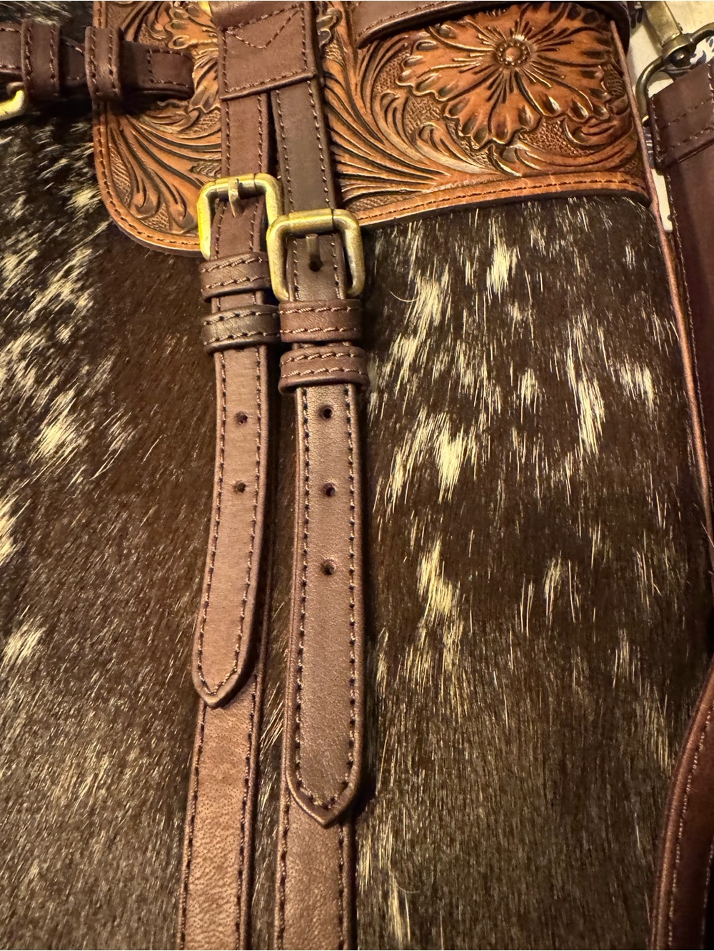 American Darling Cowhide Tooled Leather Concealed Carry Tote Bag - NWT !!! - Picture 6 of 15